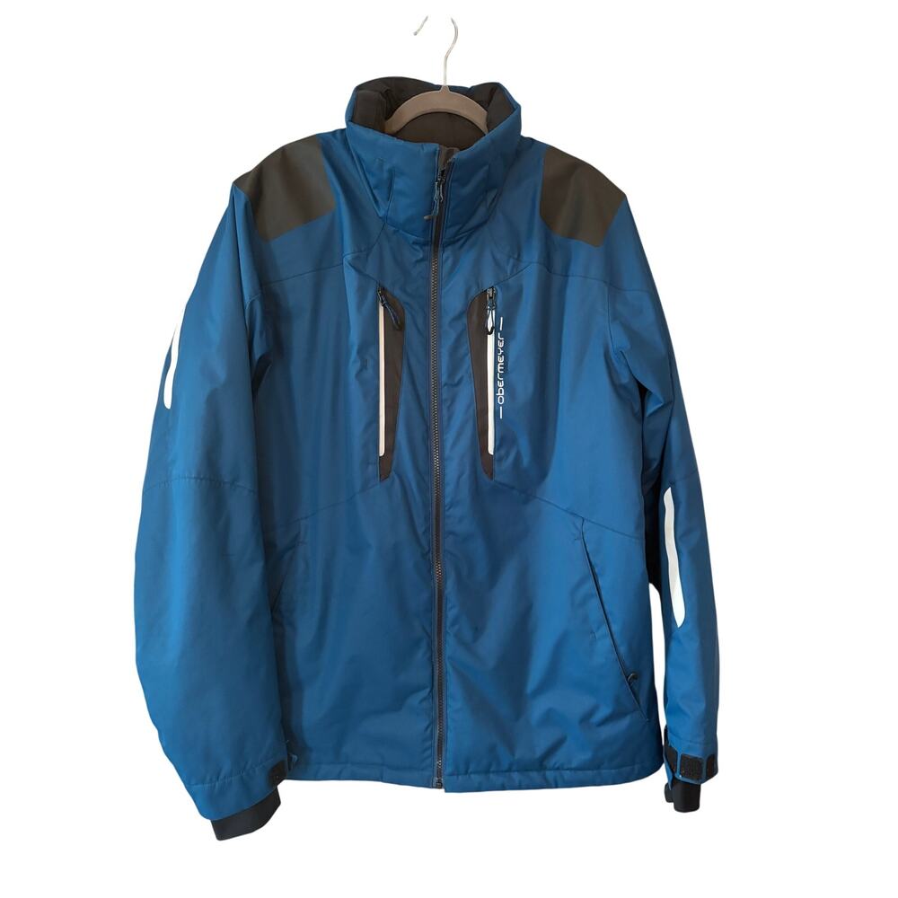Obermeyer men's jacket large skiing blue snow winter